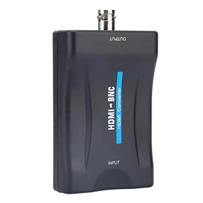 Image of HDMI to BNC Converter, Composite Video Adapter and 3.5mm Audio Signal Converter with USB Charging Cable, Support NTSC/PAL