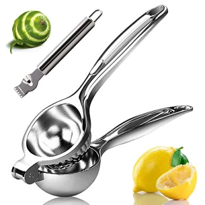 Image of Monkkino Lemon Squeezer, Squeezer Juicer, Citrus Juicer Handheld, Stainless Steel Hand Press, Manual Press w/Zester