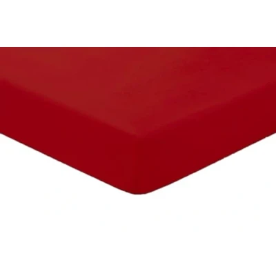 Image of Amigozone Extra Deep 16&quot;(40cm) Non Iron Percale Pollycotton Fitted Sheets (Single, Red)