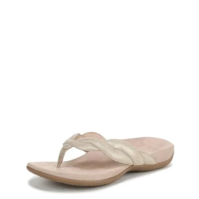 Image of Vionic Bella Braid Leather Women&#039;s Toe Post Sandals