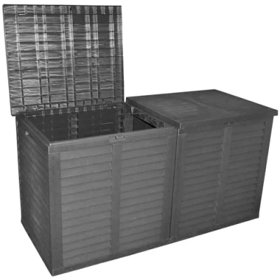 Image of idooka Extra Large Garden Storage Box Waterproof 750L Outdoor for Gardening Tools and Cushions Toy Containers, Shoe Cabinet Plastic Boxes w/Lid