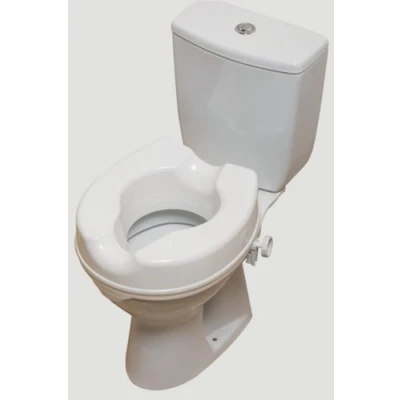 Image of NRS Healthcare Linton Plus Raised Toilet Seat, 100 mm / 4 inch, White (Retail Packed)