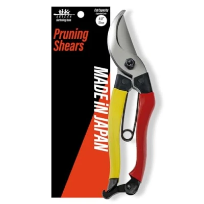 Image of SUIZAN Bypass Pruning Shears 200mm Professional Japanese Hand Pruners Garden Scissors Gardening Tools