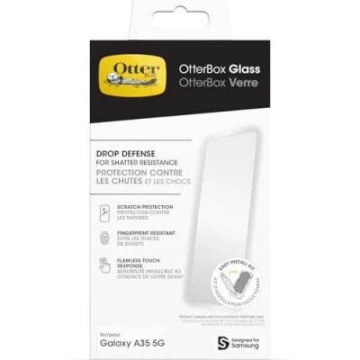 Image of Otterbox Tempered Glass Clear Screen Protector Samsung Galaxy A35 5G