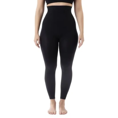 Image of Farmacell 133 (Black, 2XL/3XL) Women&#039;s high Waisted Anti Cellulite micromassage Leggings