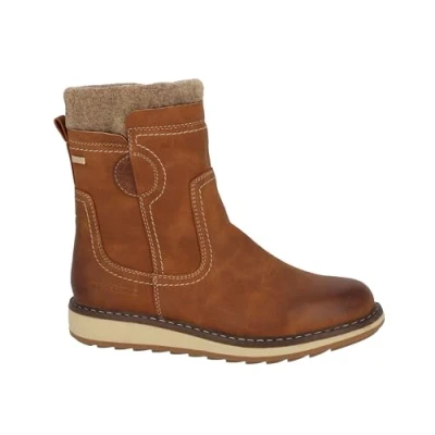 Image of TOM TAILOR Women&#039;s 4292703 Mid Calf Boot, Cognac, 5.5 UK
