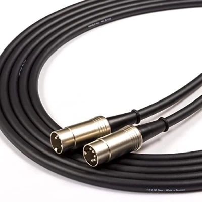 Image of Midi DATA Cable. Keyboards, Korg, Roland, Novation Synth 5 Pin Din Lead [6m, Black]