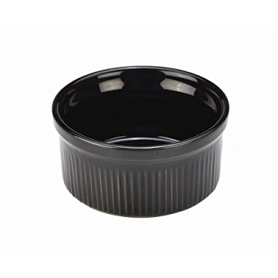 Image of Genware NEV SPS8 BL Royal Ramekin, 8 cm, Black (Pack of 12)