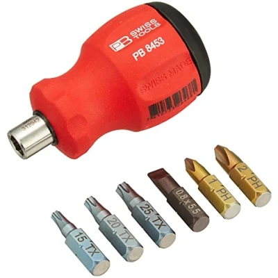 Image of PB Swiss Tools 8453 Multi bit screwdriver Combination manual screwdriver/set screwdrivers &amp; sets (Red)