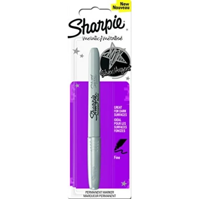 Image of Sharpie permanent Marker Metallic Silver Pack 3 count