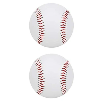 Image of Soft Baseballs,2Pcs PU Elastic Filling Trainning Wear Resistant Base Ball Batting Practice Softball Alloy Bat Hit(Baseballs)