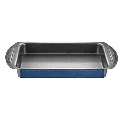 Image of lakeland Brownie Non Stick Traybake Tin 25cm x 20cm 3.5cm H Makes 20 Identically Sized Treats
