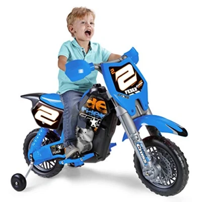Image of FEBER Rider Cross 6V with helmet, eletric motorbike for kids (Famosa Toys 800012224)