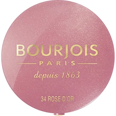 Image of Bourjois Little Round Pot Blusher 34 Rose D&#039;Or, 2.5g
