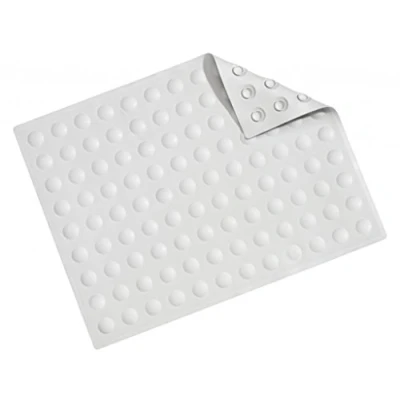 Image of Croydex Hygiene &#039;n&#039; Clean Bath Mat Non Slip, Anti Mould, Made from Natural Rubber, Machine Washable with Secure Suction Cup Grip Ideal for Inside Bath, Bacterial, 57 x 43 cm