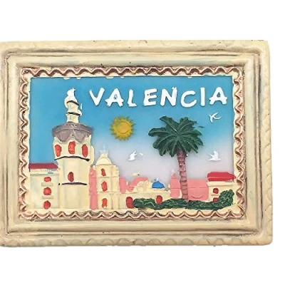 Image of 3D Valencia Spain Fridge Magnet,Home &amp; Kitchen Decoration sticker,Spain Refrigerator Magnet tourist souvenir gift
