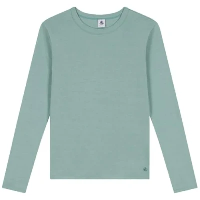 Image of Petit Bateau ML COL ROND women&#039;s in Green