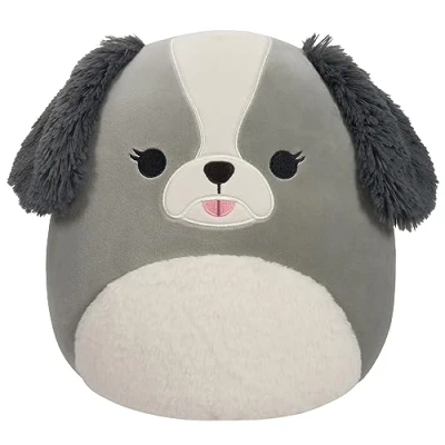 Image of Squishmallows SQCR04578 Malu Grey Shih Tzu 12&quot;