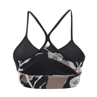 Image of Reebok Women&#039;s Myt All Over Print Sports Bra, Black, XXS