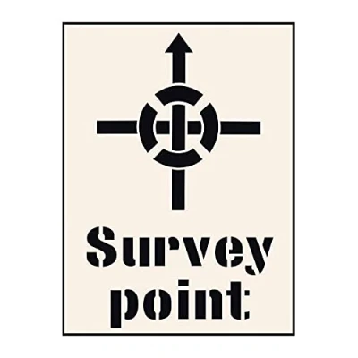 Image of &#039;Survey Point&#039; Stencil (300mm x 400mm)