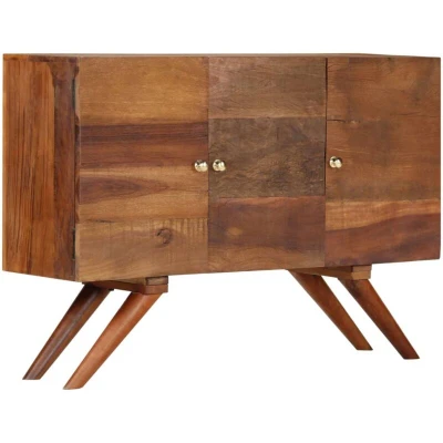 Image of vidaXL Sideboard Brown Solid Reclaimed Wood 110x30x75 cm