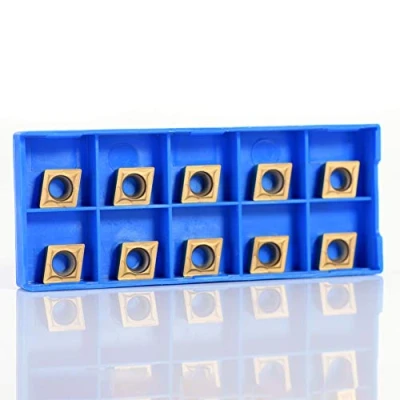 Image of CNC Carbide Insert Cutter, Tips Inserts 10pcs Cutters Indexable Lathe Milling Turning Tools with Box CCMT09t304 CCMT32.5