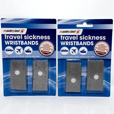 Image of Anti Nausea / Motion Sickness Travel Wrist Bands. Ideal For Holiday And Pack of 2 (4 in total)