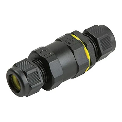 Image of IP68 16A Underwater Weatherproof Waterproof Inline 2 3 Way Cable Connector Junction Box Pool Pond Wiring Connection Outdoor Rain Safe Plug Socket Terminal Electrical Enclosure (Inline Connector)