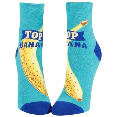 Image of Blue Q women&#039;s Novelty Ankle Socks (fit shoe Size 5 10), Top Banana, One