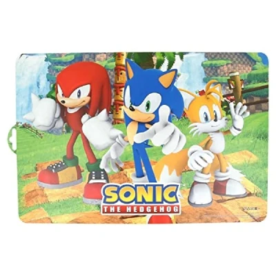 Image of ALMACENESADAN, 4972, Sonic Placemat; Dimensions 43 x 29 cm, Ideal for Home and Cole; Reusable, BPA Free