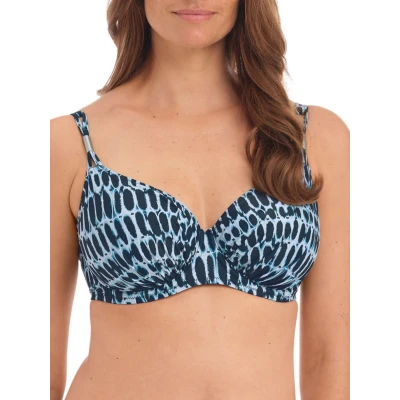 Image of Fantasie Kotu Full Cup Bikini Top Ink Blue 34E