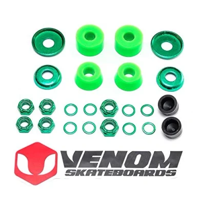 Image of Venom Skateboards Trucks Universal Bushing &amp; Nuts Rebuild Kit Cylinder Soft 80a