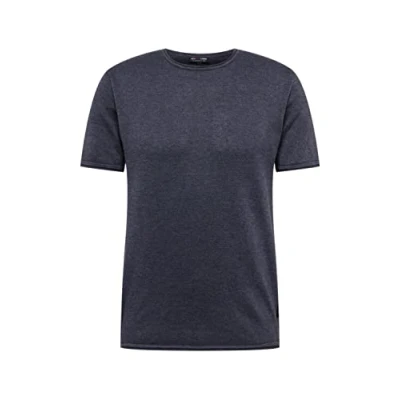 Image of KEY LARGO Men&#039;s Lukaku Round T Shirt, Navy (1200), XL