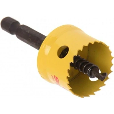 Image of Starrett HSS Bi Metal Hole Saw CSC29 Cordless Smooth Cutting For Wood Plastics Steel Various Materials 29mm