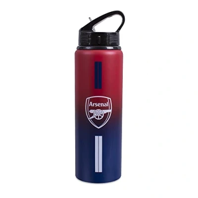 Image of Arsenal F.C. Team Merchandise 750ml Aluminium Fade Bottle, White, One Size