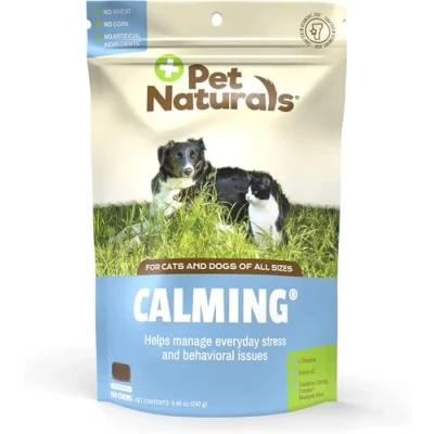 Image of Pet Naturals of Vermont Calming, Behavioral Support Supplement for Dogs and Cats, 160 Bite Sized Chews