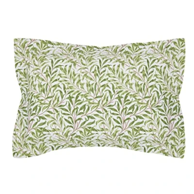 Image of Morris &amp; Co Willow Bough Leaf Green Bedding Range (Oxford Pillowcase 74cm x 48cm)