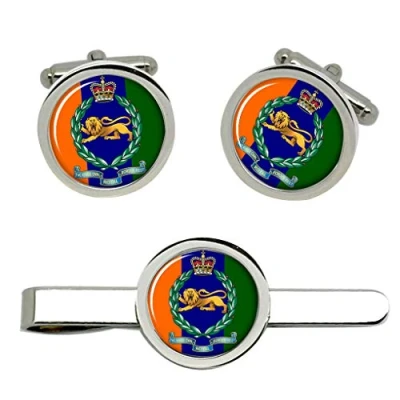 Image of King&#039;s Own Royal Border Regiment, British Army Cufflinks and Tie Clip Set