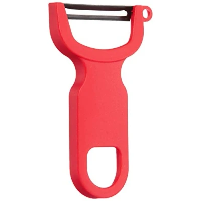 Image of Mercer Culinary M33071RDB Y Swiss Peeler, Carbon, Red