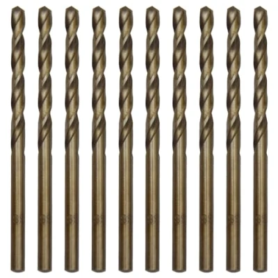 Image of CEEYSEE 10Pcs Drill Bits 4mm HSS Bit Straight Shank Twist Titanium Jobber Sets for Stainless Steel,Aluminum, Plastic and Wood (4mm/MHZT)