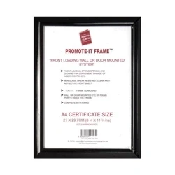 Image of TPAC Photo Promote It Frame A4 Black PAPFA4B