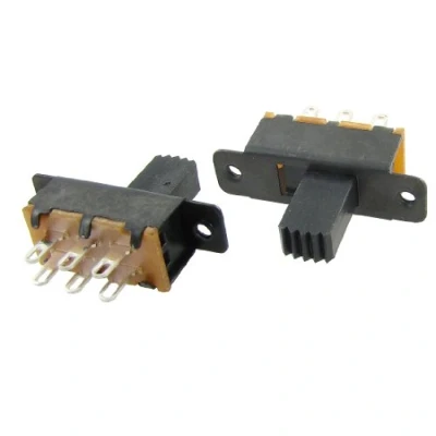 Image of Sourcingmap 10 Pcs SS22F25 G7 2 Position DPDT 2P2T Panel Mount Mini Slide Switch Solder Lug
