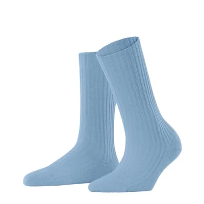 Image of FALKE Women&#039;s Cosy Wool Boot W SO Viscose Cashmere Plain 1 Pair Socks, Blue (Airy 6707) new eco friendly, 2.5 5