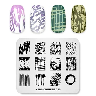 Image of KADS Stamping Plates for Nail Art Chinese Style Template Image Plate Stencil Nails Tool(CN010)