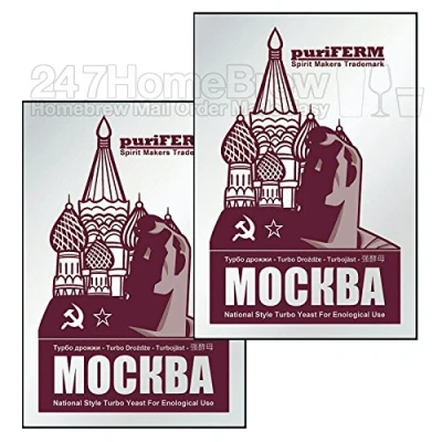 Image of 2x PuriFerm MOCKBA Turbo Yeast Extra Pure High Alcohol Fermentation