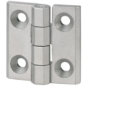 Image of Ganter Standard Elements (GN Ni/40/40 Amp GS Hinges Easy to Mount , Stainless Steel, Matt Sandblasted