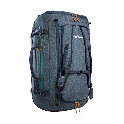 Image of Tatonka Duffle Bag 65L Foldable Travel with Backpack Function, Lockable, Small Stowable and 65 Litre Volume, Navy, litres, Pack Size Volume