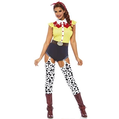 Image of Leg Avenue Women&#039;s Giddy Up Cowgirl Adult Costumes, Multicolor, Small(UK 6 8)