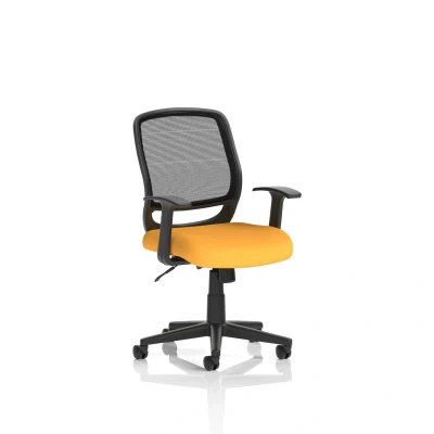 Image of Mave Task Operator Chair Black Mesh With Arms Bespoke KCUP1268