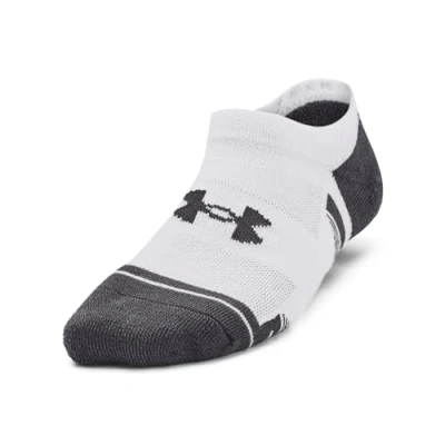 Image of Under Armour Kids Tech No Show 3 Pack Socks Juniors White 4 7.5